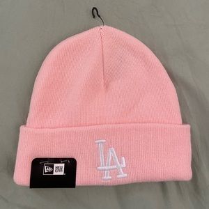 Pink LA Beanie. One size.